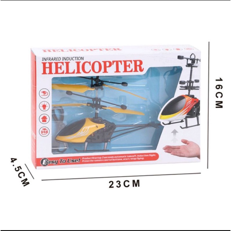 máy bay trực thăng điều khiển cảm ứng bằng tay HELICOPTER No.338