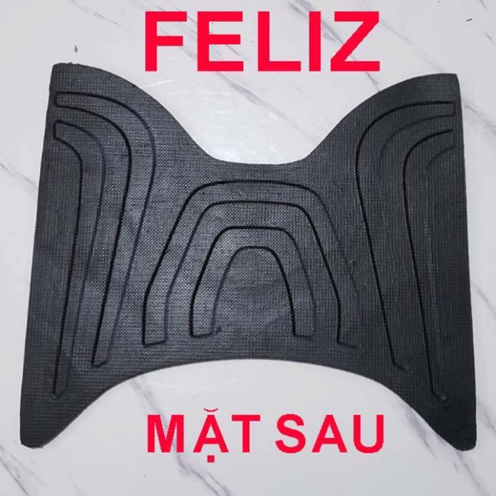 Thảm Lót Sàn Cho Xe Vinfast Feliz Chất Liệu Cao Su 7 mm