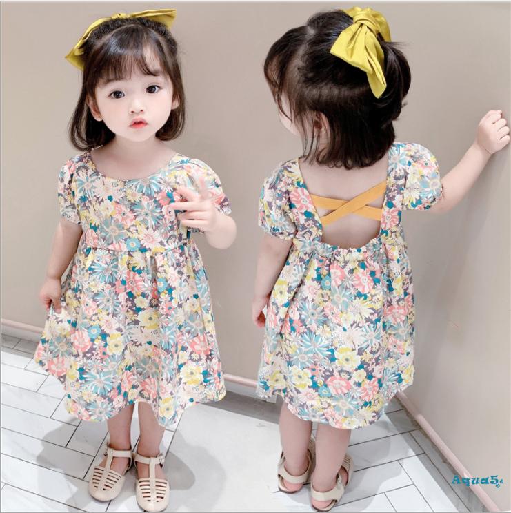Đầm Nữ Tay Ngắn Có In Hoa Thời Trang Quyến Rũ