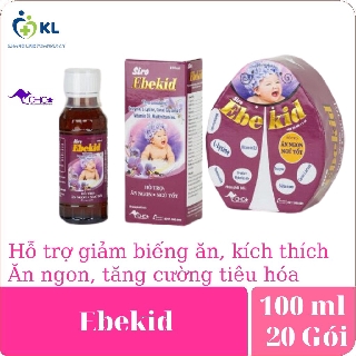 Siro EBEKID -giúp bé ăn ngon, ngủ tốt,hết biếng ăn, tăng cường hấp thu, tăng cường miễn dịch