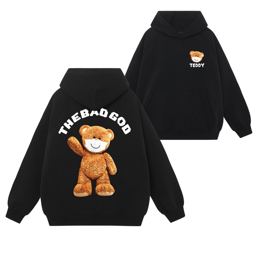 Áo Hoodie Unisex Nam Nữ H18 bo dệt form rộng nỉ bông mũ 2 lớp FPLUS