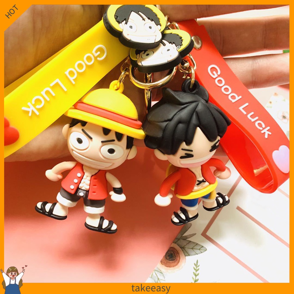 Móc khóa hình nhân vật Luffy trong phim hoạt hình One Piece