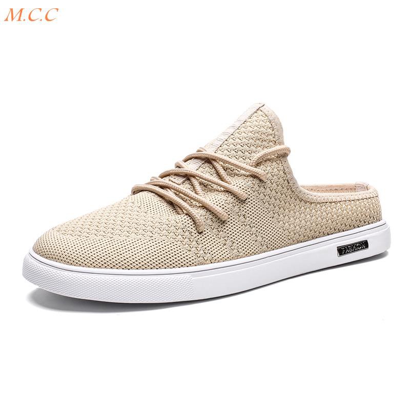 Giày vải mỏng thoáng khí bằng vải bạt kiểu Hàn cho nam | BigBuy360 - bigbuy360.vn