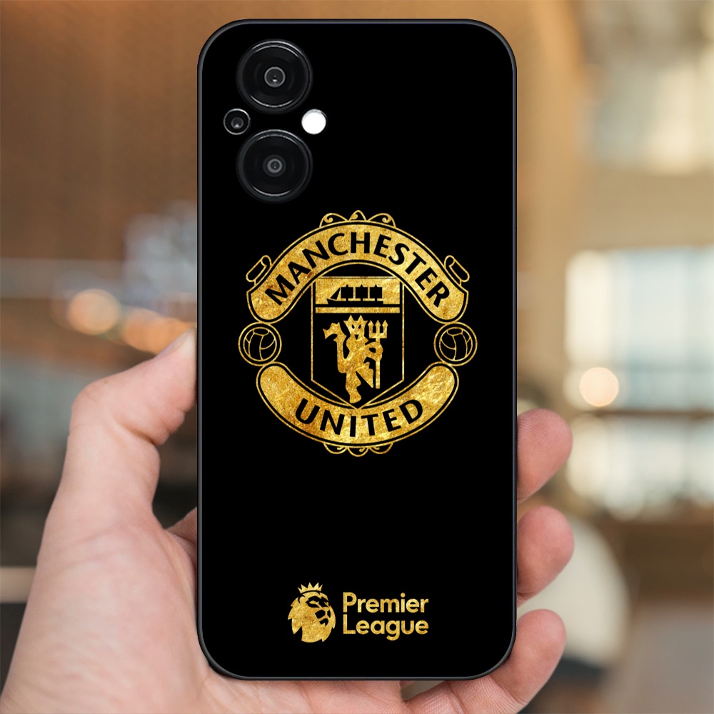 Ốp lưng Oppo Reno 8Z 5G viền đen in hình MU Manchester United