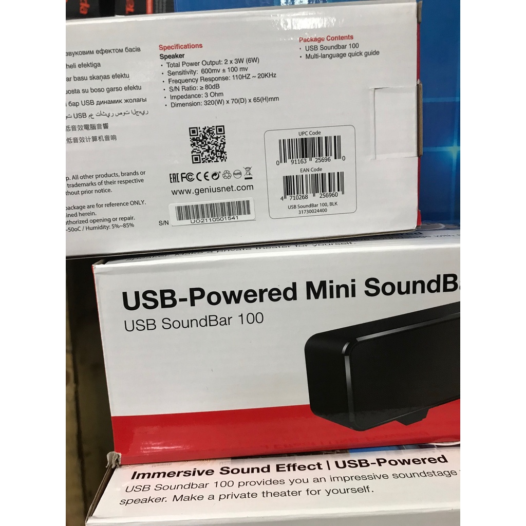 (Hàng có sẵn] Loa Genius SoundBar 100 - Chính Hãng GENIUS