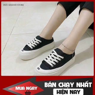 Giày sục thể thao nữ ny - Sục bata đạp gót đế bánh mì cao 5cm, chất liệu mềm mang êm chân