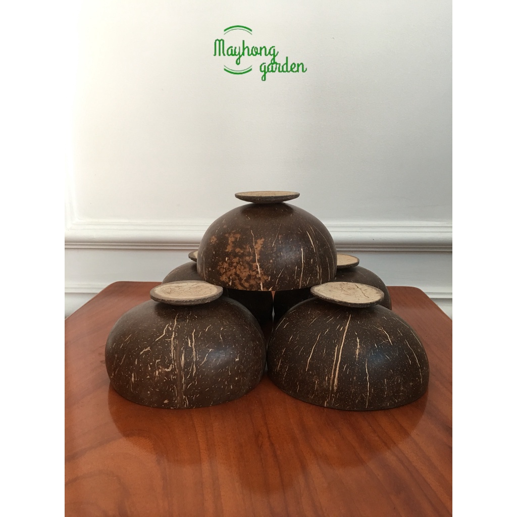 Chén gáo dừa có đế, đường kính 11-13cm