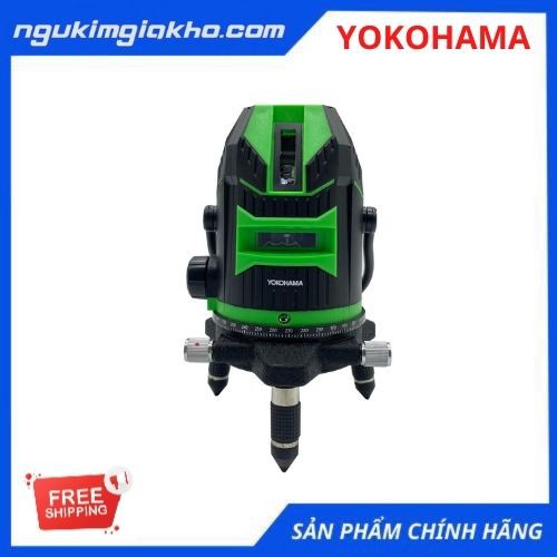 Máy Cân Mực Bắn Cốt Laser YOKOHAMA - YK 222, Laser 5 Tia XANH Siêu Sáng