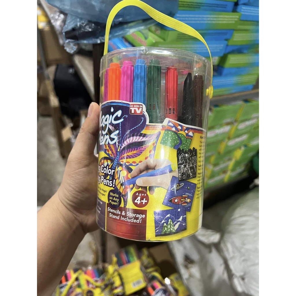 BỘ 20 BÚT MÀU NƯỚC magic thần kì ĐỔI MÀU cho bé tập tô vẽ thỏa thích ( TRÒN)