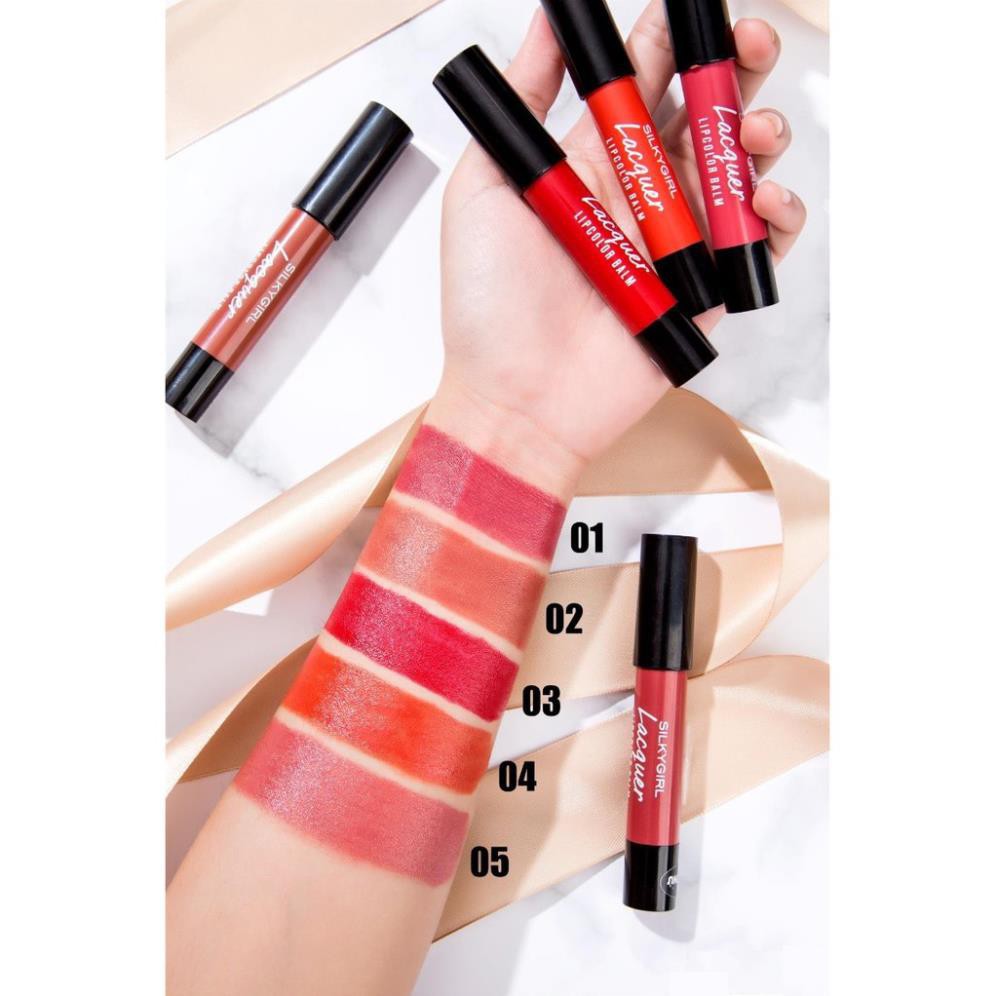 (Sẵn) Son Dưỡng Có Màu SILKYGIRL Lacquer Lip Color Balm