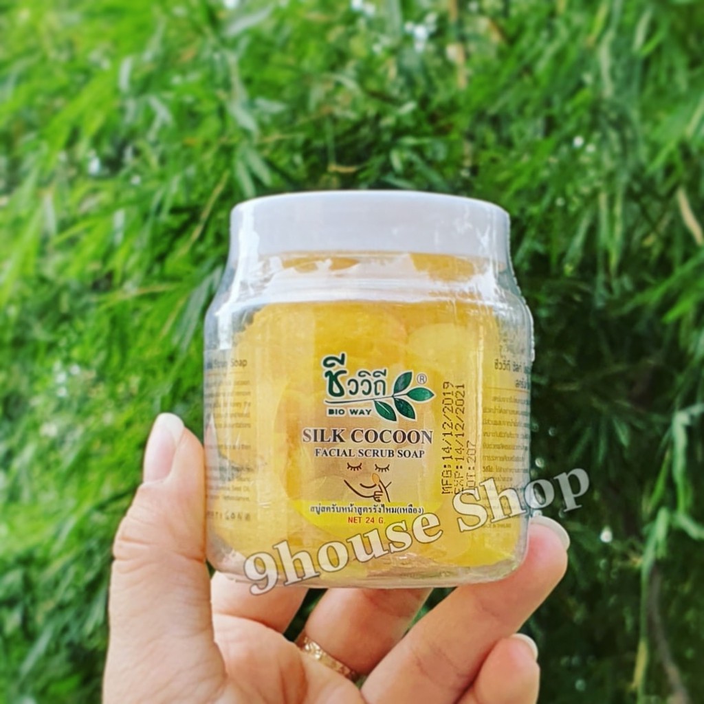 01 Soap Rửa Mặt Kén Tằm Silk Cocoon Bio Way Thái Lan