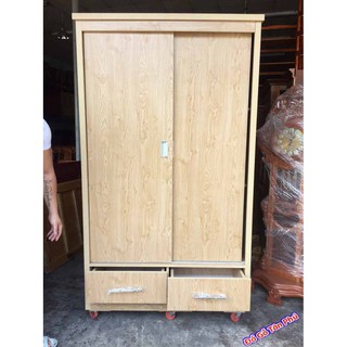 Tủ quần áo gỗ cửa lùa gỗ Melamine