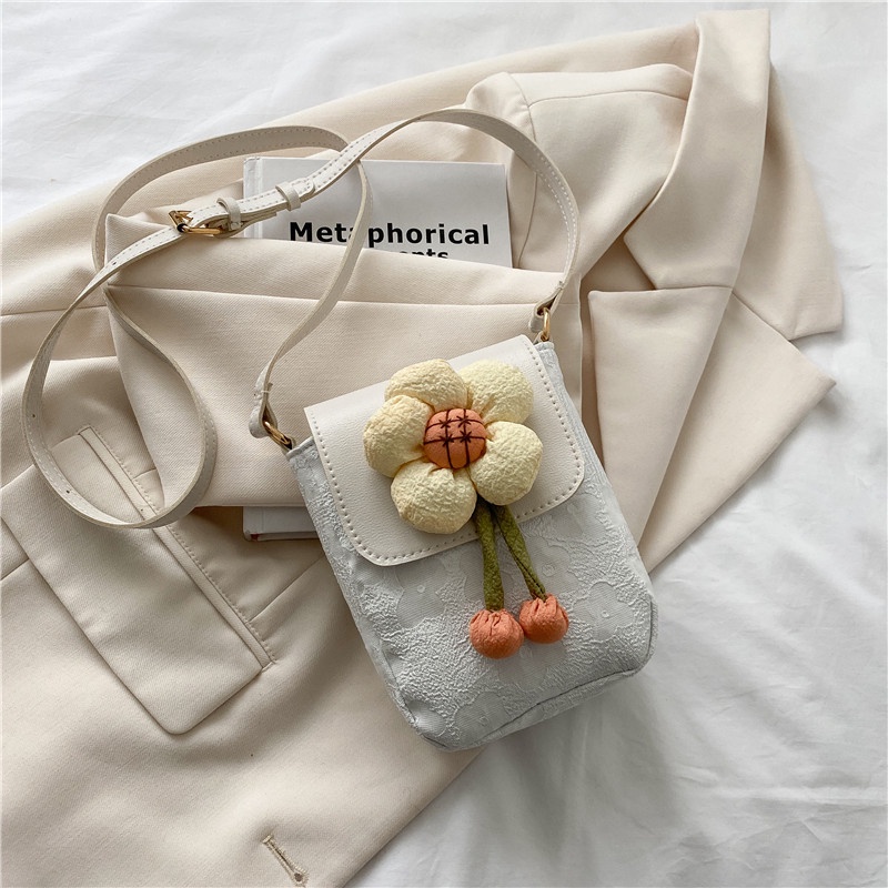 Túi Đeo Chéo Hình Vuông Nhỏ In Họa Tiết Hoa Thời Trang Mùa Hè Dành Cho Nữ 2022