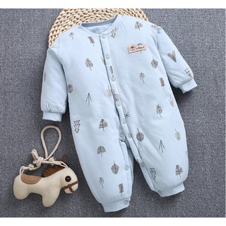 Bộ body ủ, Body chần bông cho bé trai bé gái mùa Thu Đông TSS036