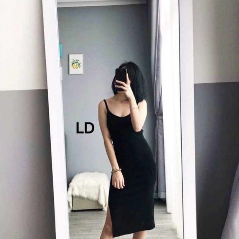 Váy body 2 dáng dài xẻ đùi ,Vải xịn mặc vào tôn dáng, Gợi cảm - Váy đầm nữ 2 dây ôm body, đi biển, đi chơi, váy ngủ,