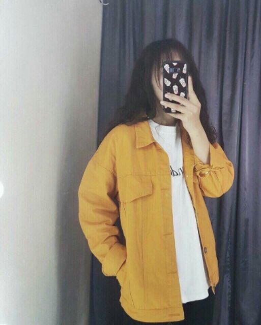 Áo Khoác kaki Jean form rộng Unisex nhiều màu TRA269