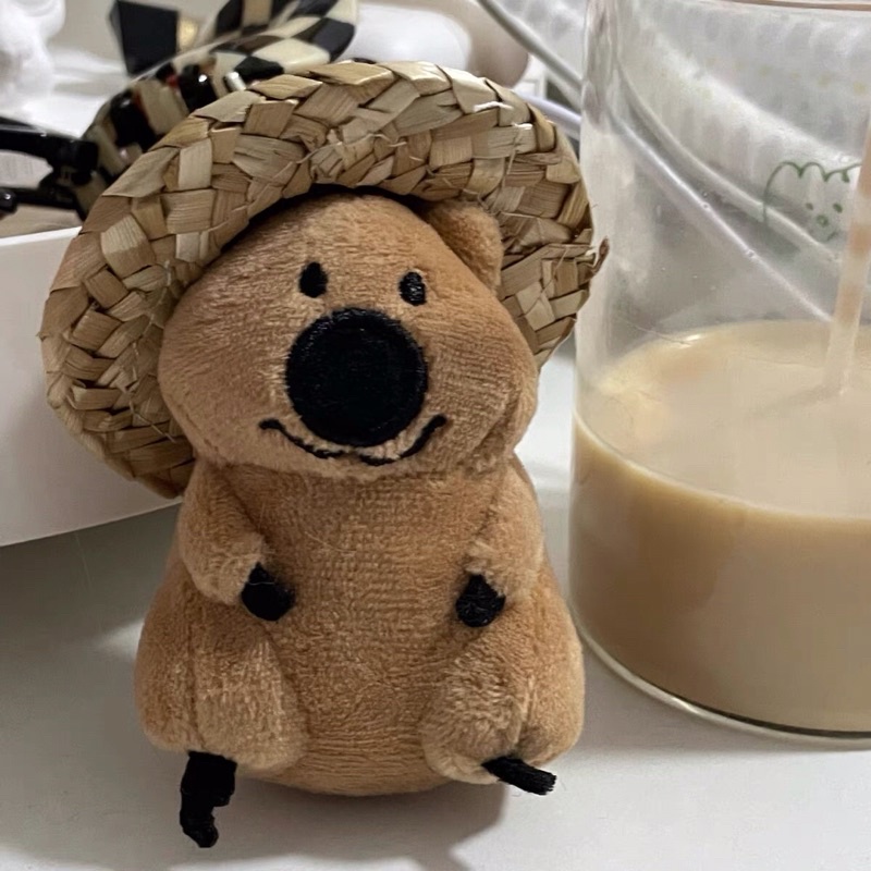Móc khoá dễ thương - Koala bác nông dân chăm chỉ Quokka [+Mũ]