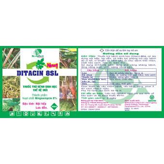 Thuốc trừ bệnh sinh học Ditacin 8SL 12ml Đặc trị Nấm và Vi Khuẩn