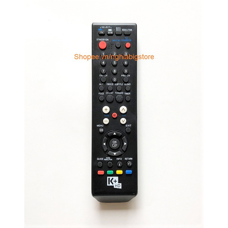 Remote Điều Khiển Đầu Thu Truyền Hình Số K+ HD - NowShip, Grab Tp.HCM
