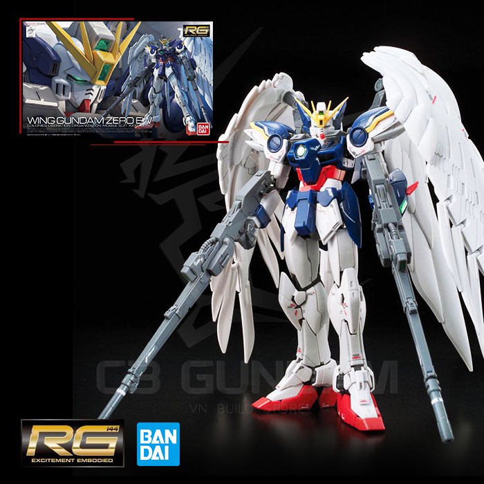 MÔ HÌNH GUNDAM RG 17 1/144 WING GUNDAM ZERO EW BANDAI WING GUNDAM