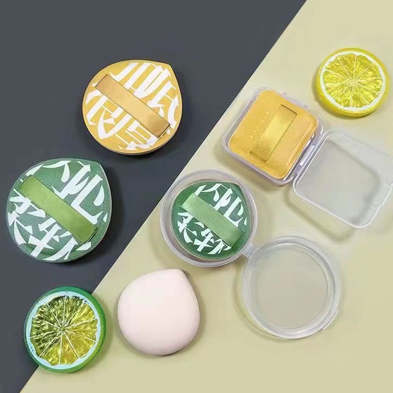 Mút Trang Điểm Ướt Và Khô Bằng cotton Màu Kẹo Ngọt