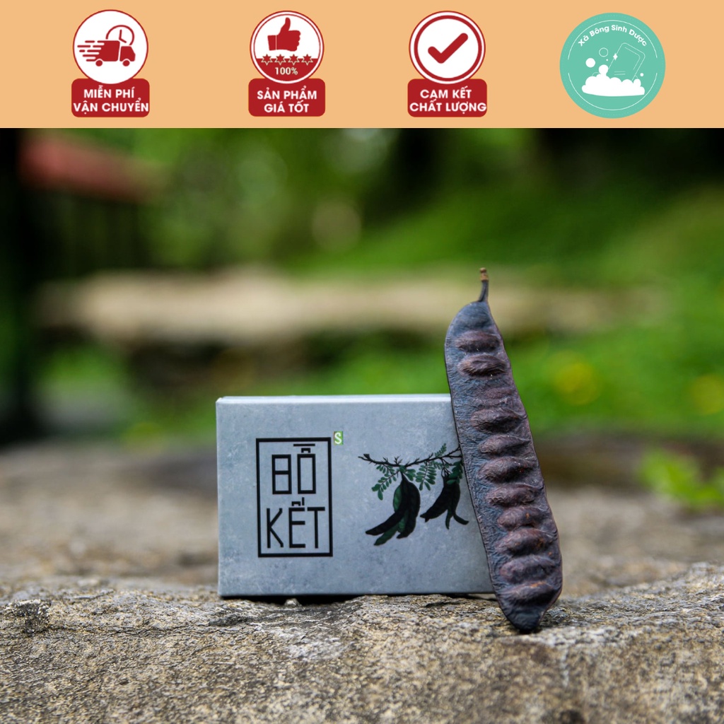 Xà Bông Bồ Kết HTX Sinh Dược 100g Thiên Nhiên