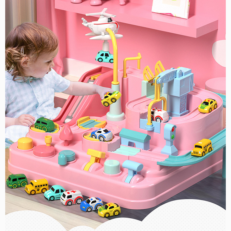 [Mã LIFETOYS1 giảm 30K đơn 99K] Bộ đồ chơi xe ô tô chạy trên đường ray vui nhộn dạy học cho trẻ