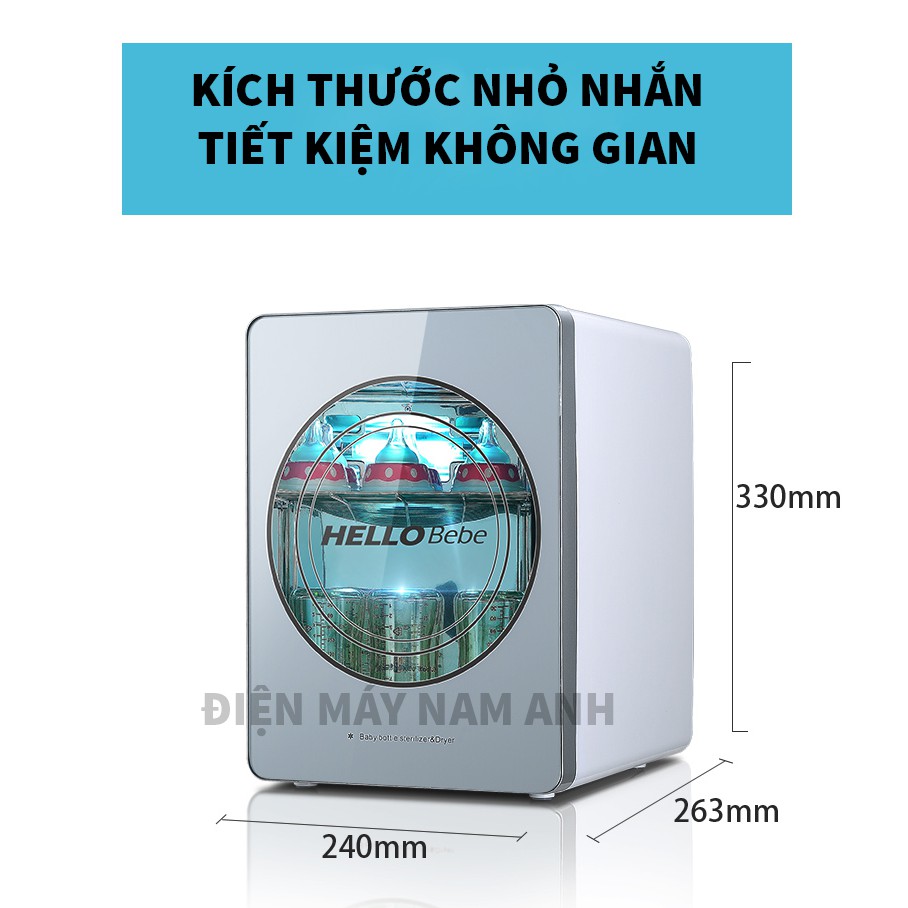 Máy sấy tiệt trùng tia UV, Ozone đa năng, sấy khô, tiệt trùng quần áo, khăn, đồ lót, đồ dùng em bé