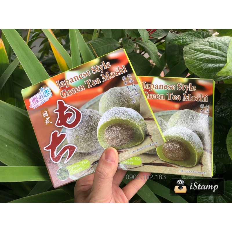 Bánh mochi trà xanh hộp 4b 140g Đài Loan