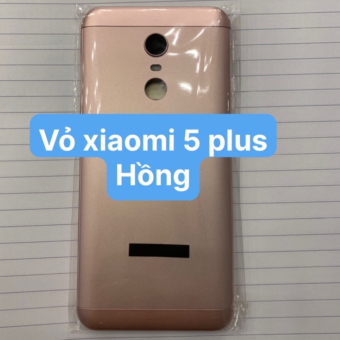 Bộ vỏ redmi 5 plus - xiaomi (gồm lưng, sườn, phím nguồn và phím âm lượng)