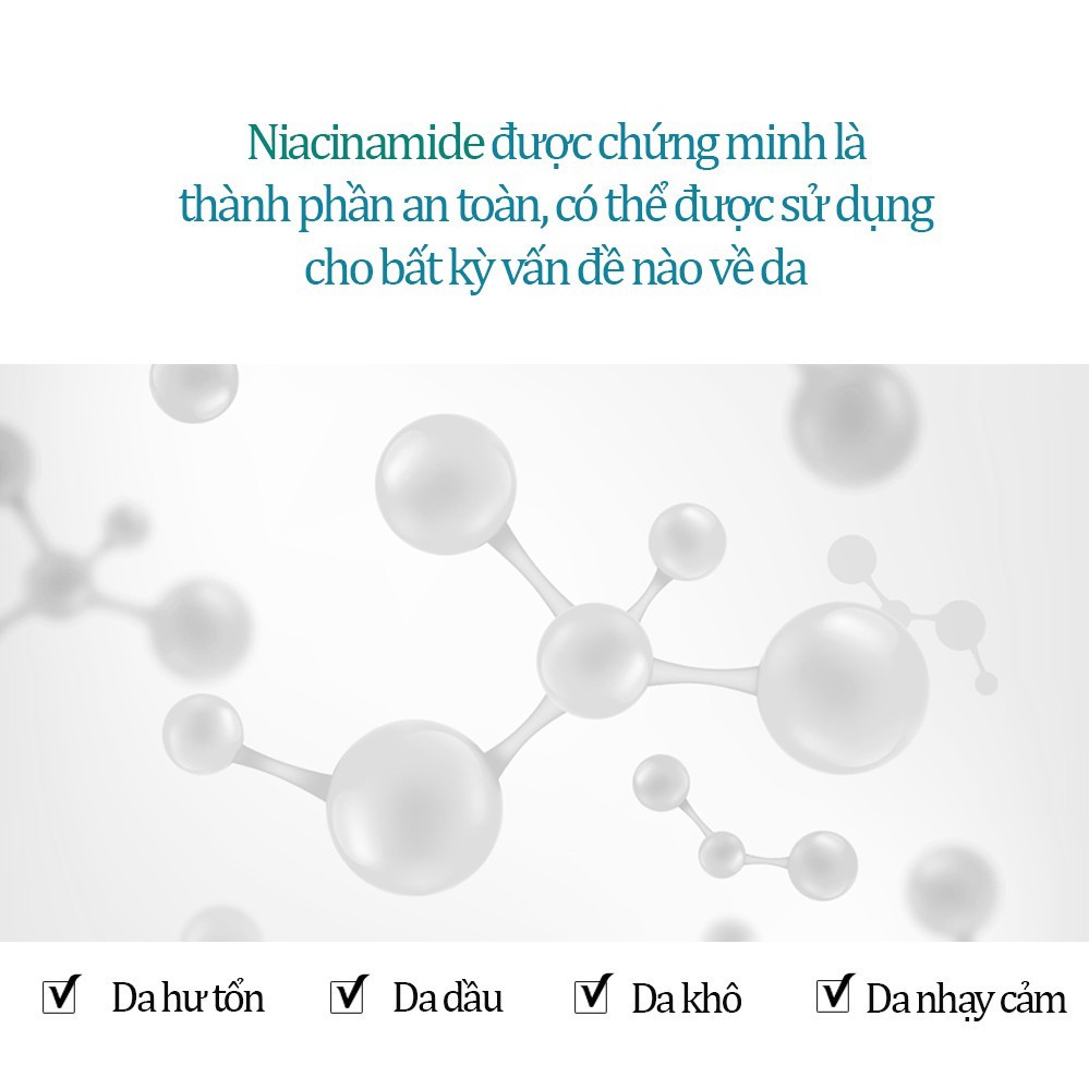 Serum Dưỡng Da Trắng Mịn, Cải Thiện Các Khuyết Điểm Của Da Care:nel Niacinamide 10% + Zinc 1% Serum 30ml