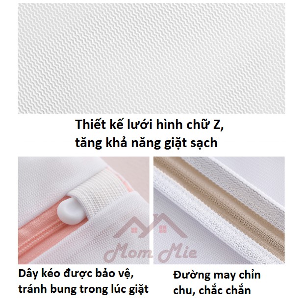 Túi lưới giặt quần áo mắt nhỏ đủ loại - M110, M133