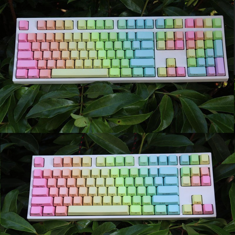 Set 108 Nút Bàn Phím NERV 87 104 Bằng PBT Dày Dặn In Họa Tiết Cho Bàn Phím Cơ Cherry M