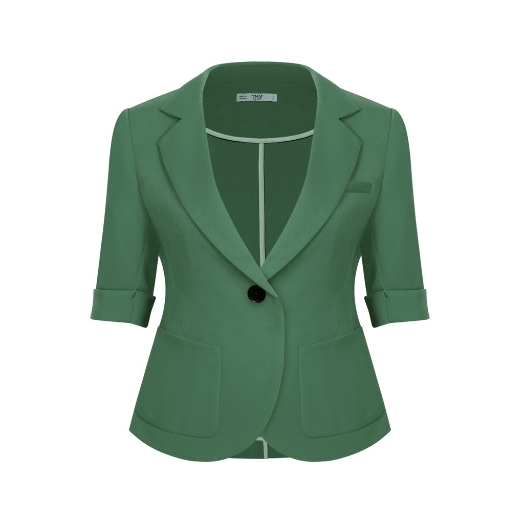 Áo vest hotex vạt tròn xanh B644 NỮ TNG