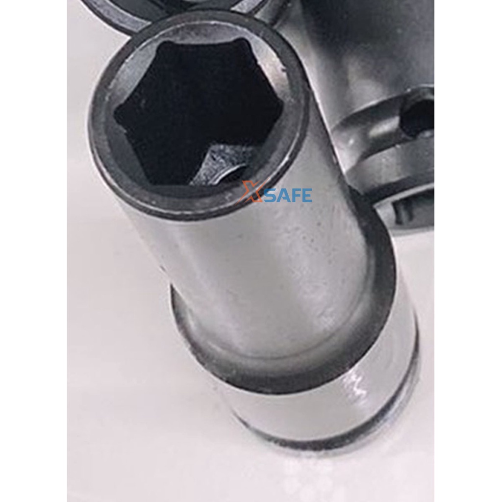 Bộ 10 đầu tuýp Deep Impact DR TOTAL THKISD12102L 1/2" dài 78mm kích thước đa dạng 10-24mm Bộ đầu tiếp thép CrMo