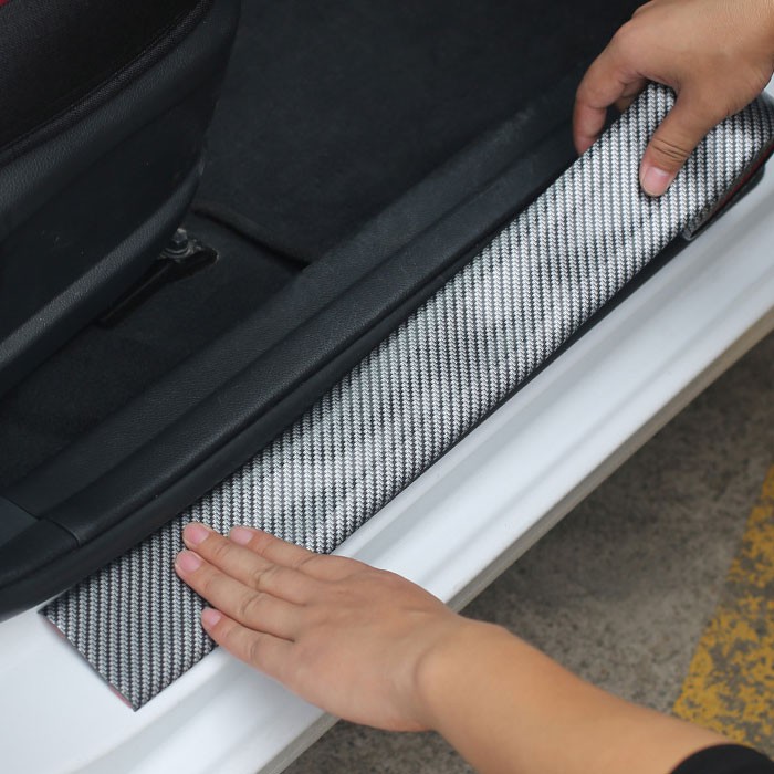 Miếng nẹp dán chống xước mạ cacbon cho ô tô nẹp carbon chống trầy nhiều vị trí xe hơi TOO-STORE