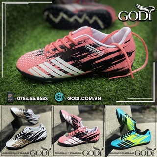 Giày đá banh nữ và trẻ em màu hồng_Giày bóng đá trẻ em size 36, size 37, size 38 đến 43_Khâu Full đế, đóng Full hộp Godi