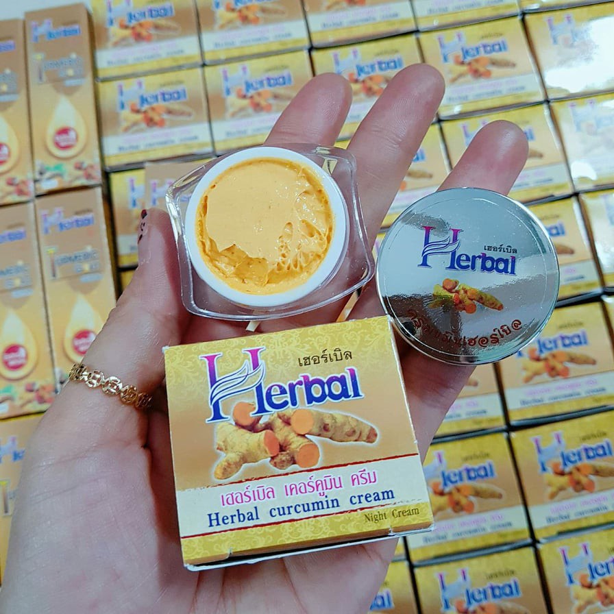 Kem Nghệ Vàng HERBAL TURMERIC CREAM Thái Lan chính hãng