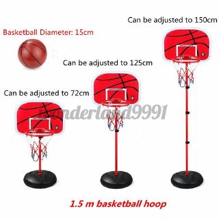 1.5M Adjustable Kids Basketball Set Back Board Stand Net Toy Indoor Outdoor Game