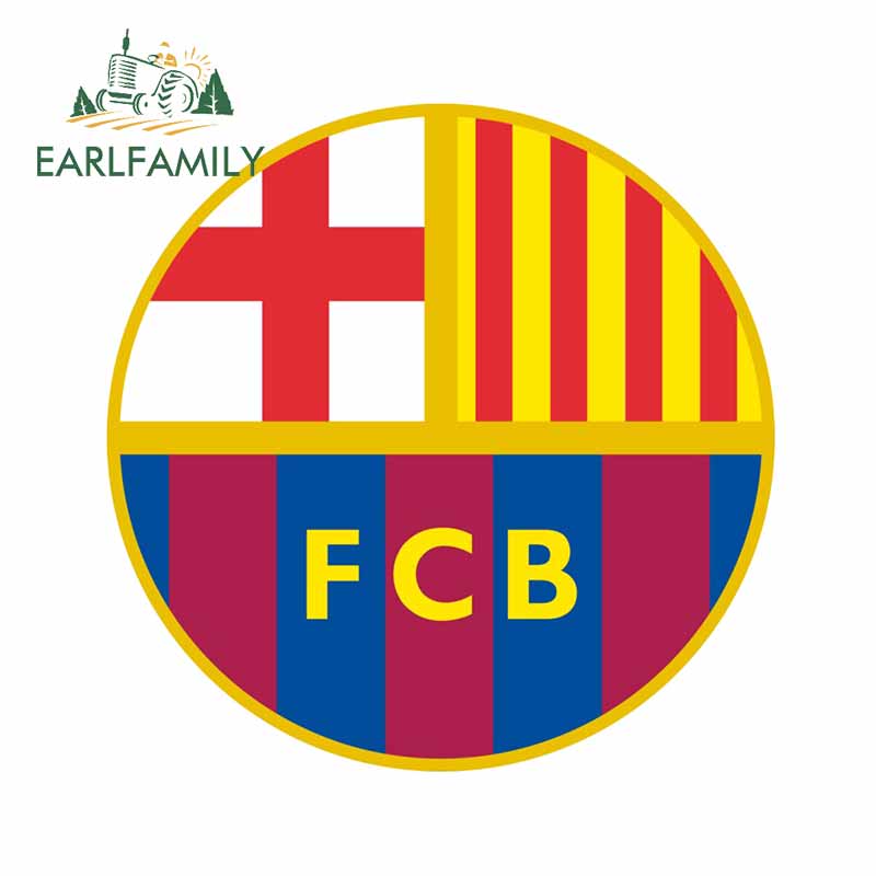 Miếng Dán Trang Trí Tai Nghe Chụp Ảnh Hình Logo Fcb 13cm X 10.4cm