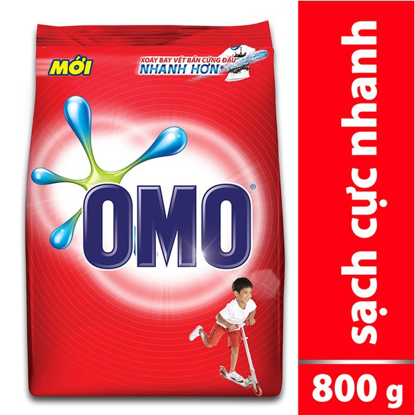 Bột giặt omo sạch cực nhanh 800g