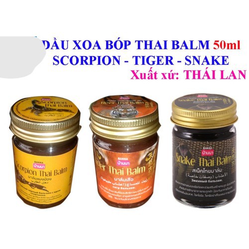 Dầu xoa bóp thái lan