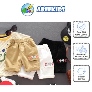 Quần Ngố Cho Bé Trai Bé Gái Hàn Quốc, Quần Short Trẻ Em Chất Kaki Từ 0 Đến 6 Tuổi AbeeStore Size 8-25kg QS1