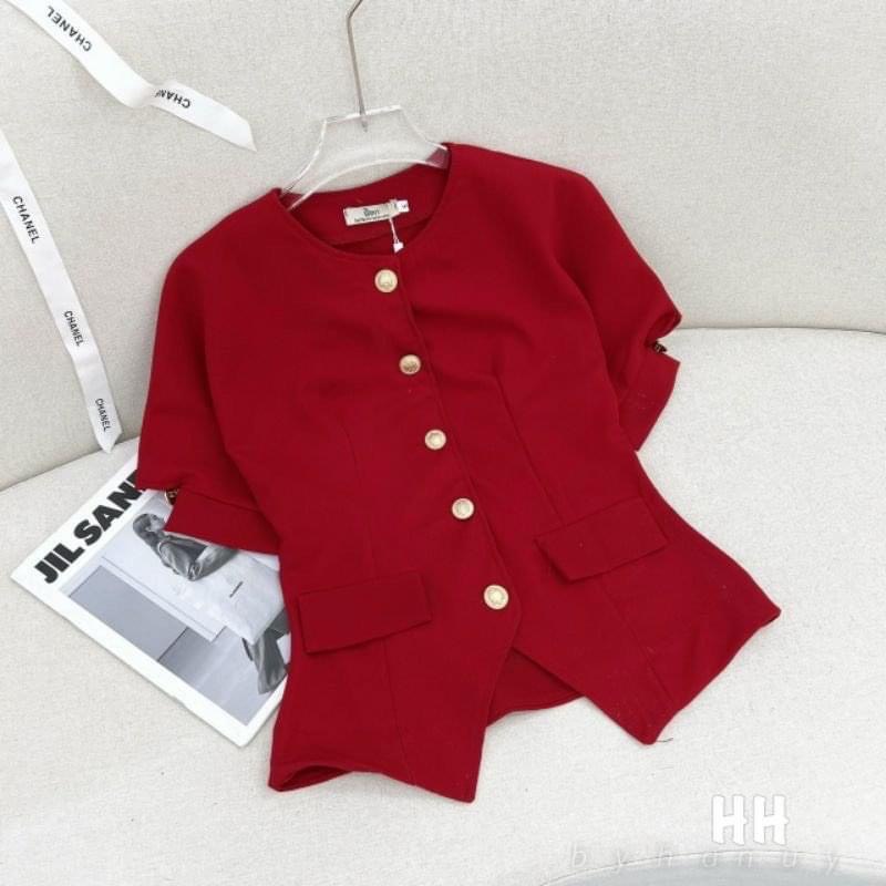 Áo BigSize Nữ 2 Nắp Túi Phối Nút , Áo Kiểu Bigsize 3 Màu , Chất 100% Cotton Lạnh Thiết Kế Dành Cho Người Béo 50-90kg