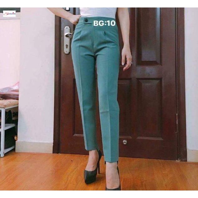 Quần công sở baggy gấu lệch