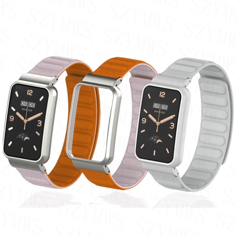 Dây Đeo Thay Thế Chất Liệu Silicon Màu Trơn Cho Xiaomi Mi Band 7 Pro Mi Band 7 Pro