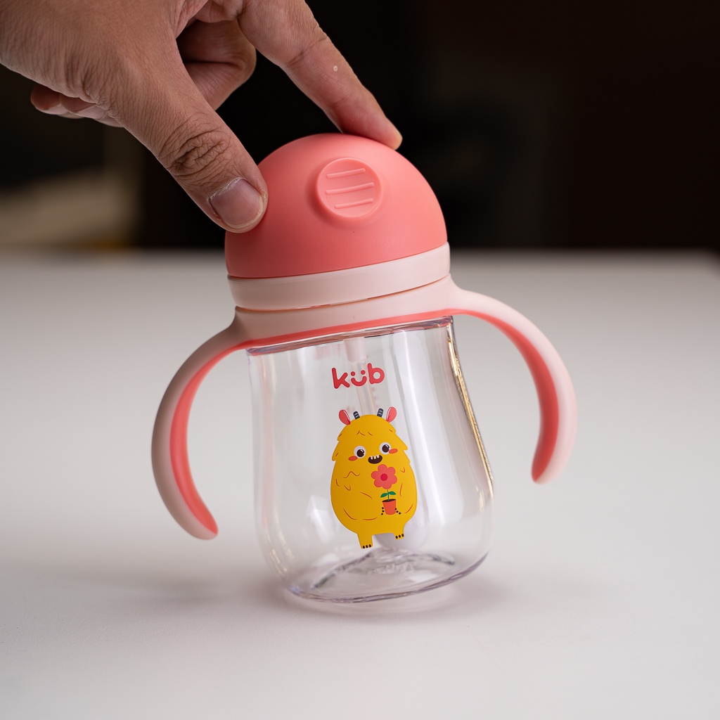 Bình nước chống sặc cho bé 240ml bằng nhựa Tritan và PPSU | KUB