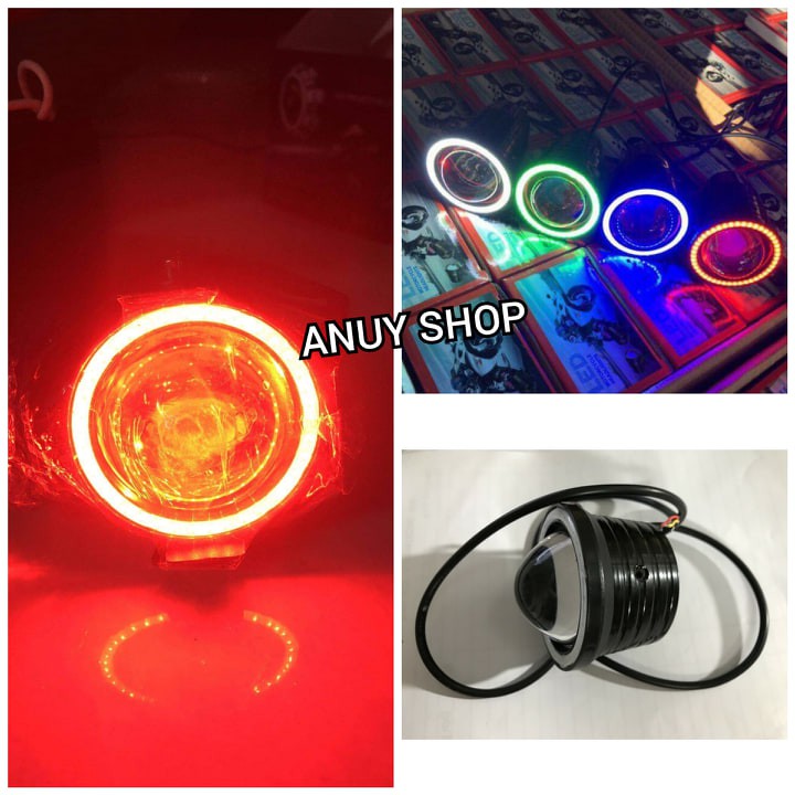 Đèn pha U7 siêu sáng độ xe, pha cú, pha mèo- không lồng sắt