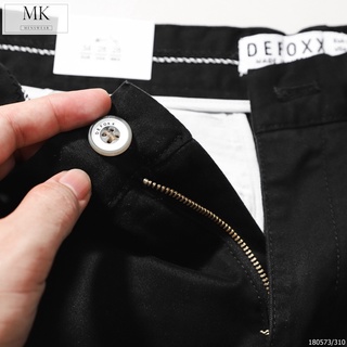 Quần Kaki Đen Defoxx Dáng Basic