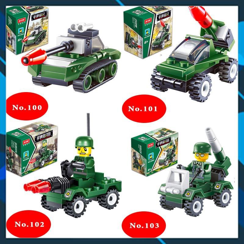 Đồ chơi lắp ghép Đồ chơi lắp ghép các loại xe và thú Mini Lego Style [TOY WORLD]